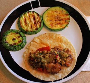 potato green chile tacos