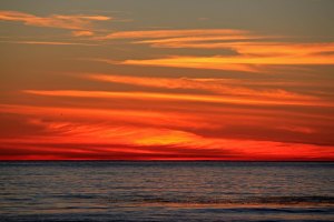 Sunset over the Pacific