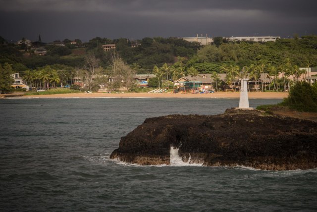 Entering Nawiliwili harbor