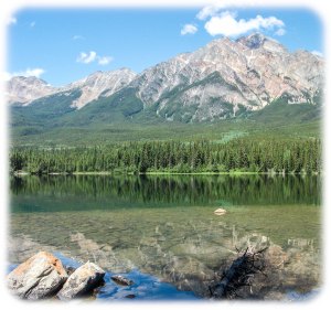 Pyramid Mountain reflection