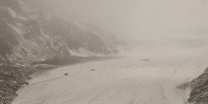 Snowy day on the Icefields Parkway