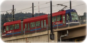 Contemporary Portland streetcar