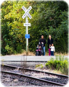 Family train spotting